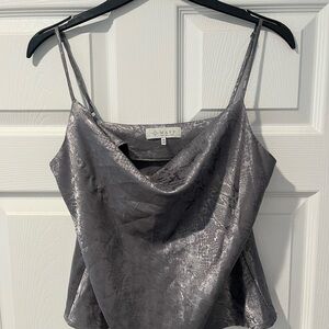Wayf Lavendar Metallic Snakeskin Cami